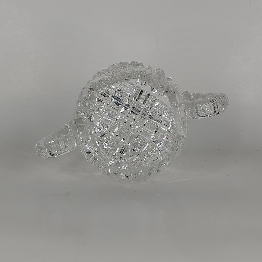 American Brilliant Period Cut Glass Sugar Dish Vintage - Picture 5 of 6